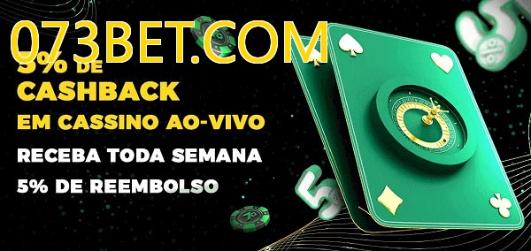 Promoções do cassino ao Vivo 073BET.COM